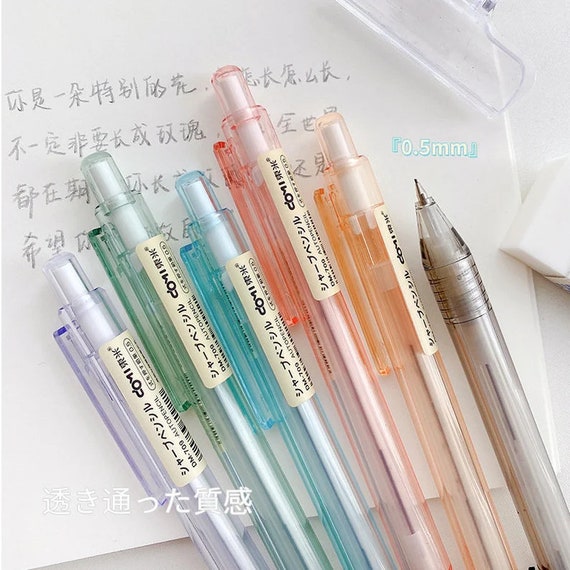 Cute Pencil, 0.5mm, Mechanical Pencil, Cute Pens, Planner Pen, Kawaii  Stationary, Back to School, Aesthetic Pens 
