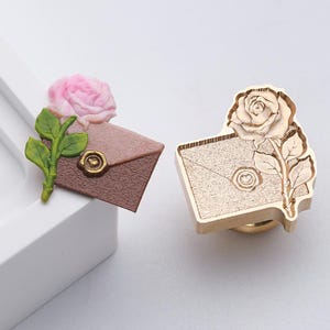 Blumen Umschlag Geschenk Wachs Siegel Stempel, Geschenk Wachs Siegel, Journal Wachssiegel, Hochzeit Wachssiegel Cutsom, Wachssiegel Stempel Kit