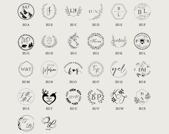 100 Designs Custom Wedding Wax Seal Stamp,Personalized Wedding Seal, Wax Seals, Wax Stamp Cutsom, Wax Seal Stamp Kit