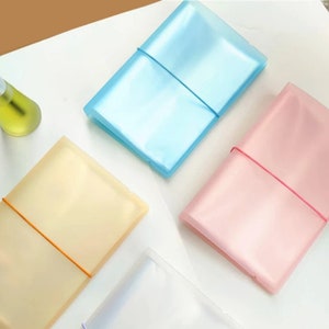 Armazenamento de fotos em cores sólidas, livro de armazenamento de adesivos, álbum de armazenamento, armazenamento de etiquetas, organizador de scrapbook, volta às aulas, material escolar, fofo