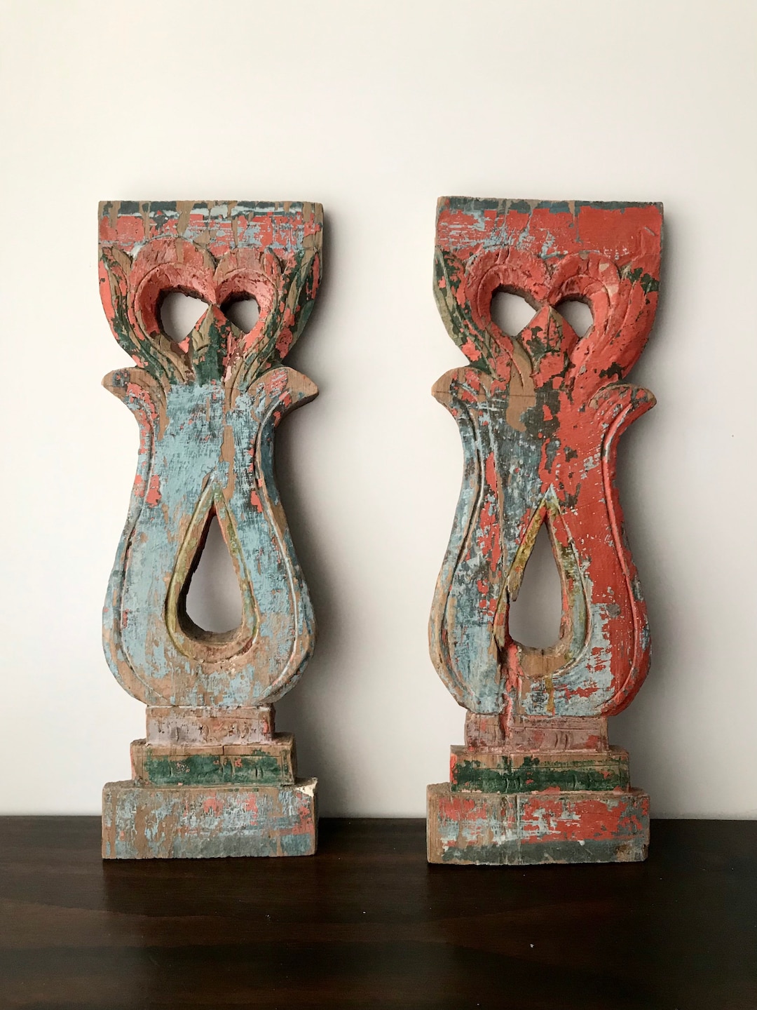 Rustic Chipped Paint Wall Decor Etsy