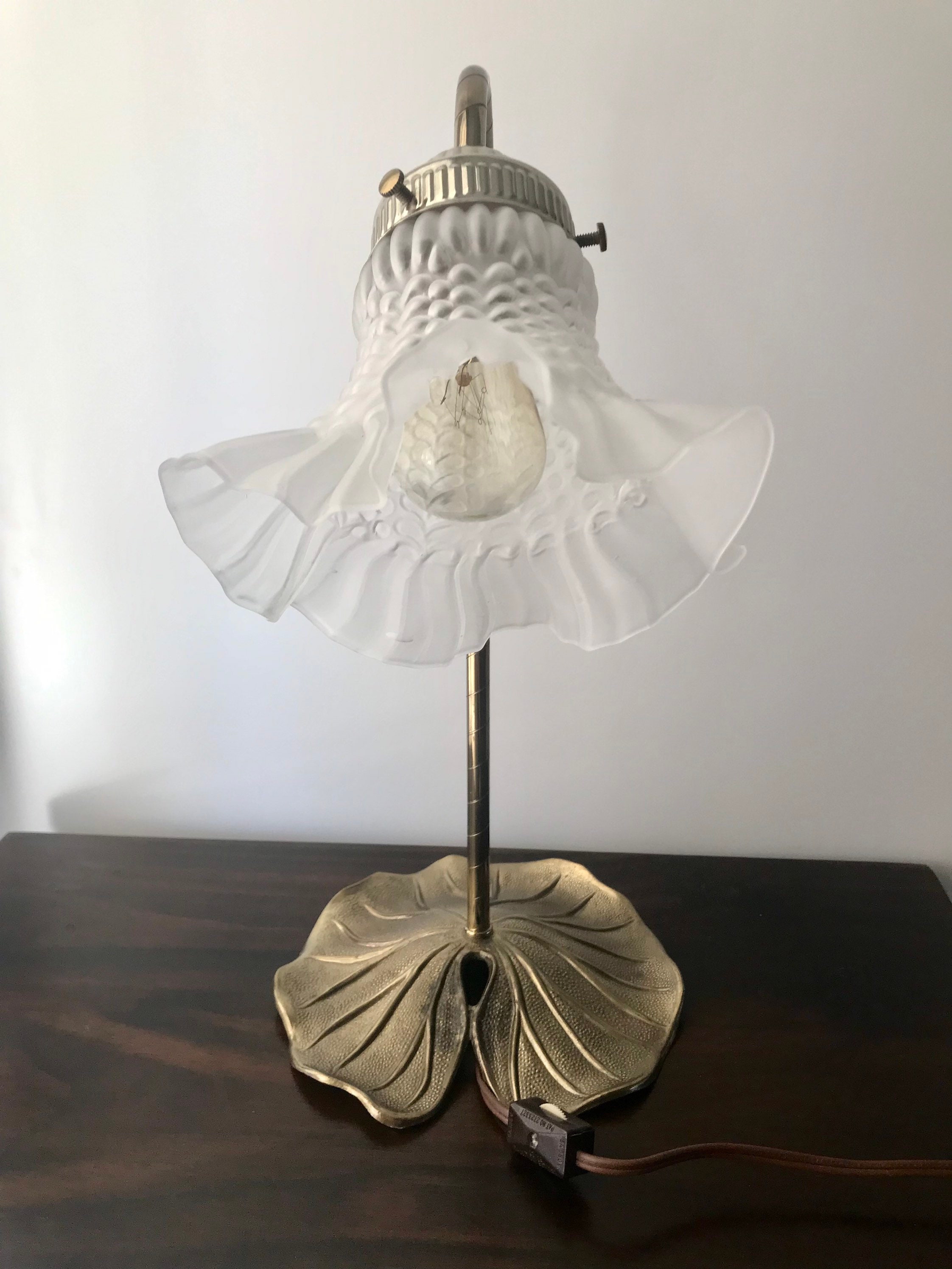 Gooseneck Lily Pad Lamp by Loevsky & Loevsky Etsy