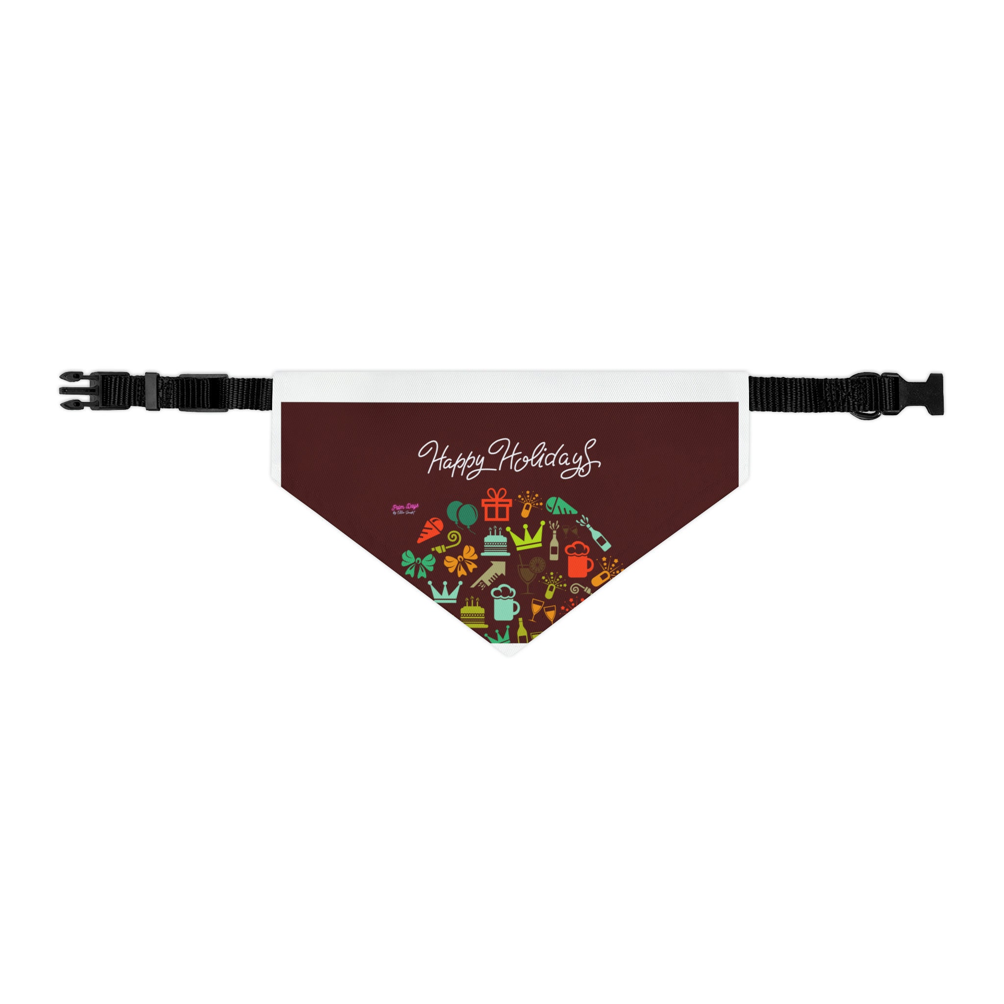 Discover Joyeuses Fêtes ! Fleurs Collier Bandana Pour Animaux De Compagnie