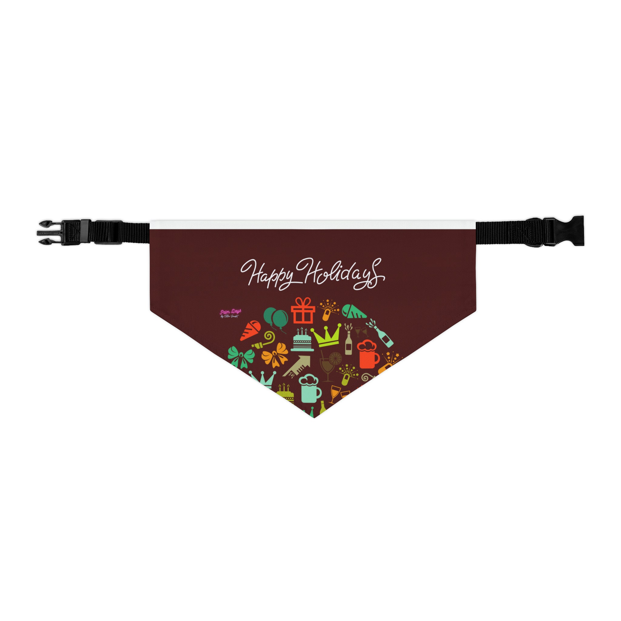 Discover Joyeuses Fêtes ! Fleurs Collier Bandana Pour Animaux De Compagnie