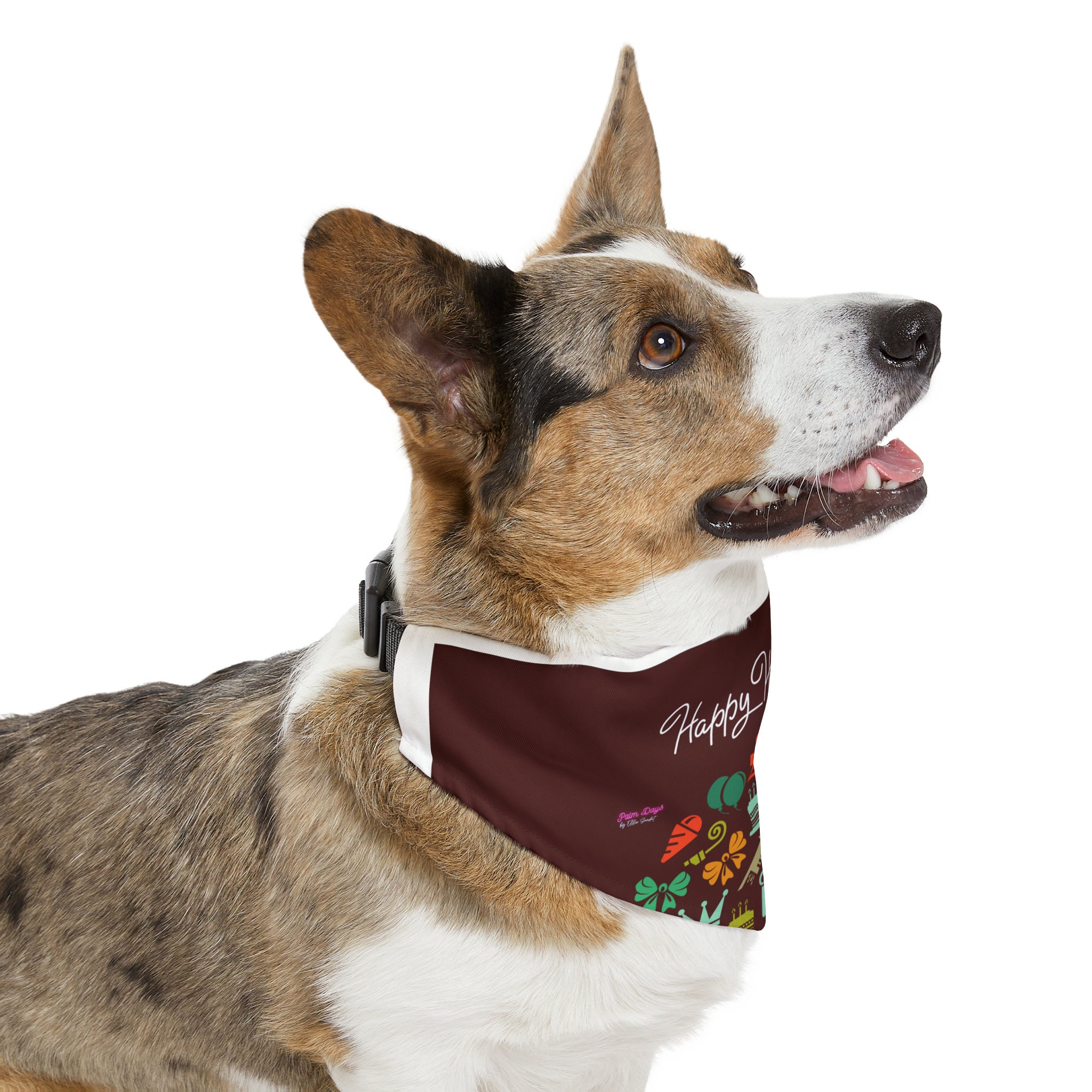 Discover Joyeuses Fêtes ! Fleurs Collier Bandana Pour Animaux De Compagnie