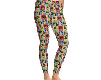 Leggings elasticizzati con stampa Warhol Monkees