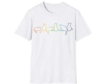 Pride Kitties - Maglietta unisex morbida