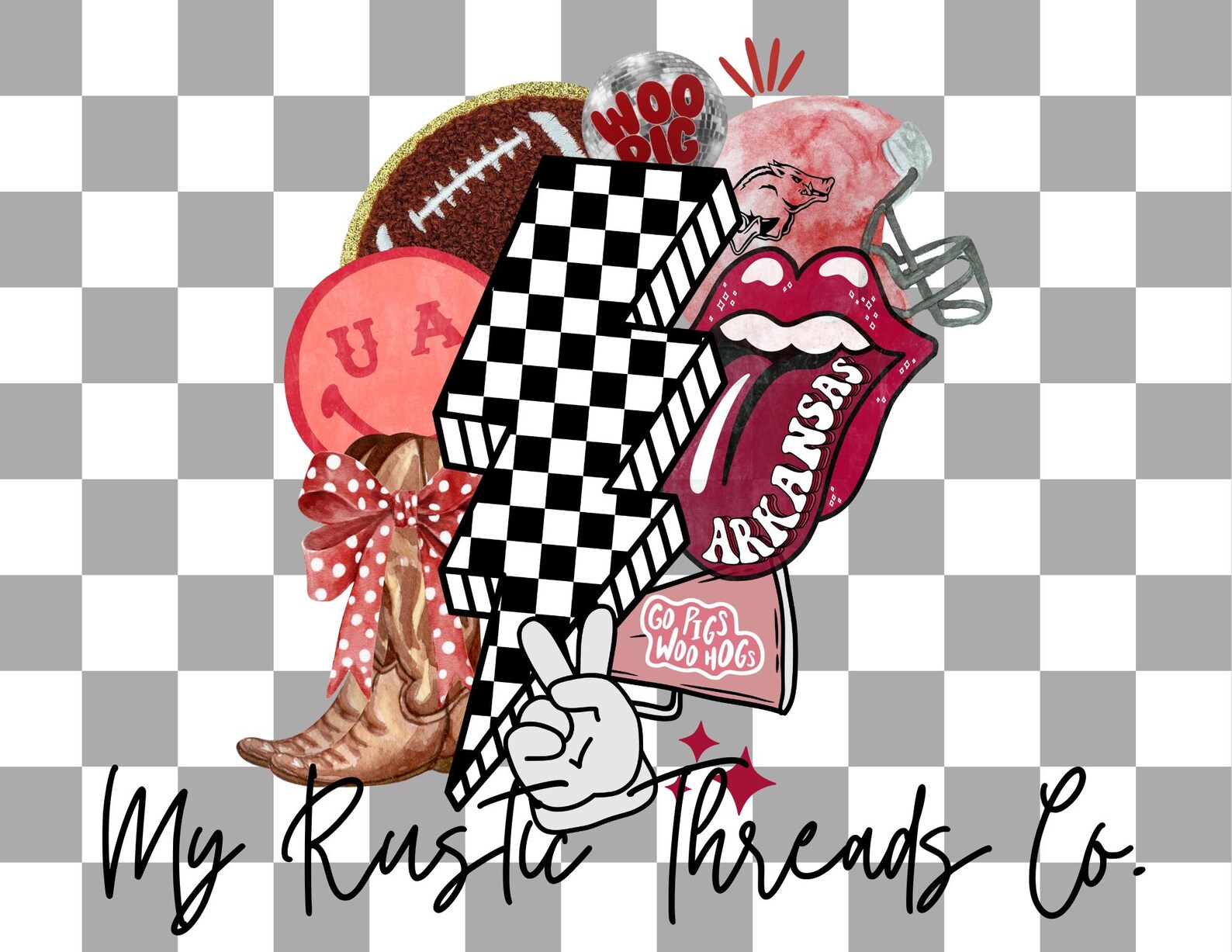 Razorback Collage Png, Hogs Png, Ar Png, Football Png, Chenille Png ...