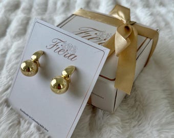 Chunky Gold Earrings: Stainless Steel Statement Jewelry