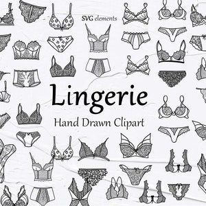 Dessous svg Clipart. Vektor Frau Dessous. Schönheit. Mode. Sexy Dessous Vektor Clipart. Feminine Unterwäsche Clipart. SVG PNG