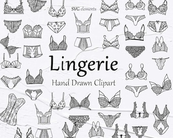 Dessous svg Clipart. Vektor Frau Dessous. Schönheit. Mode. Sexy Dessous Vektor Clipart. Feminine Unterwäsche Clipart. SVG PNG