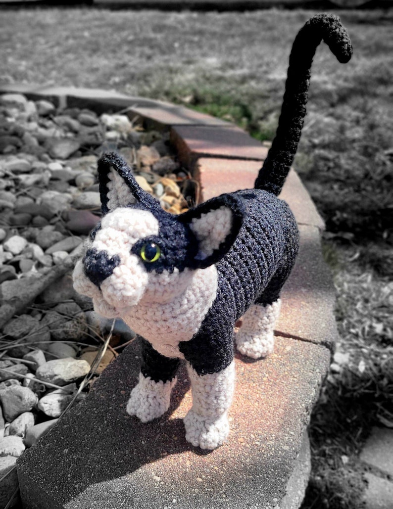 Tuxedo Cat Amigurumi Crochet Digital Pattern Download Etsy