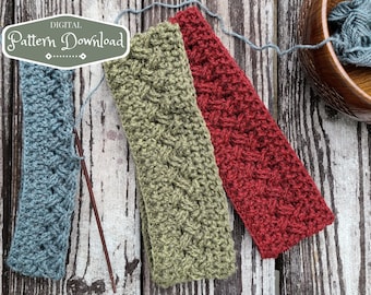 Celtic Forest Crochet Headband - Digital Pattern Download