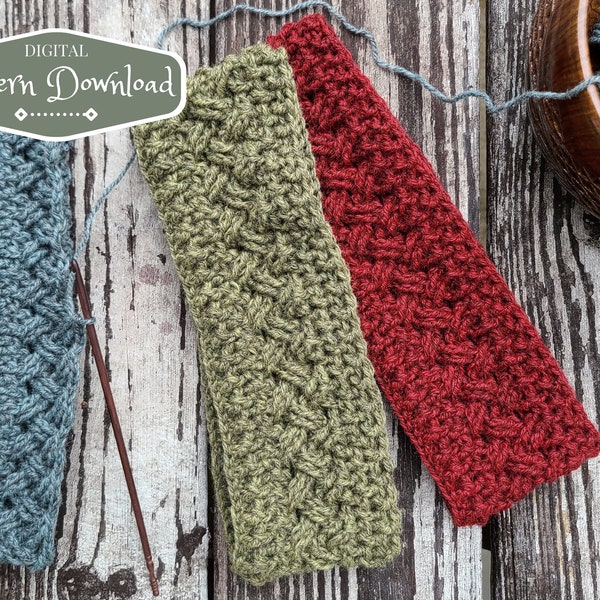 Celtic Forest Crochet Headband - Digital Pattern Download