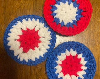 Red, White & Blue Coaster Set