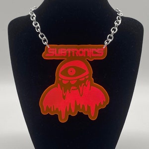 Collar Subtronics (joyería rave, festival de música, merchandising de subtronics, antifractales, regalos EDM)