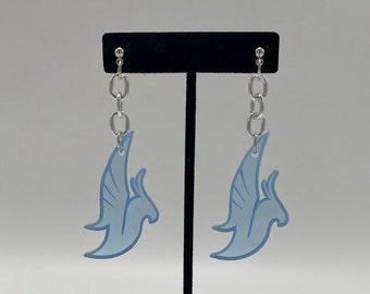 Illenium Chain Earrings (illenium jewelry, rave wear, music festival, phoenix, edm gifts