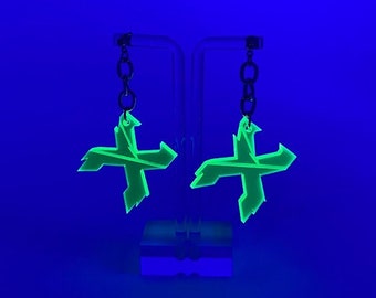 Excision Chain Earrings (excision jewelry, rave jewelry, festival wear, EDM gifts, music festival, raver)