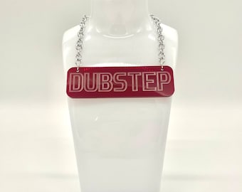 Dubstep Headbanger Necklace (rave jewelry, music festival, edm merch, edm gifts)