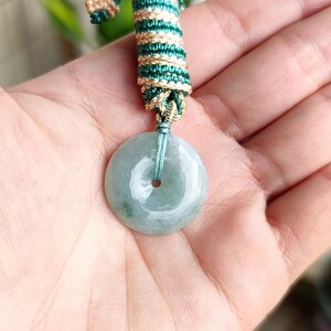 Burmese Jade Pendant Necklace: Authentic Donut Jadeite, Grade A