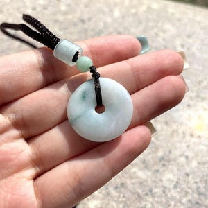 Jade Pendant Necklace Authentic Burmese Donut Jadeite Jade Pendant Necklace Grade A