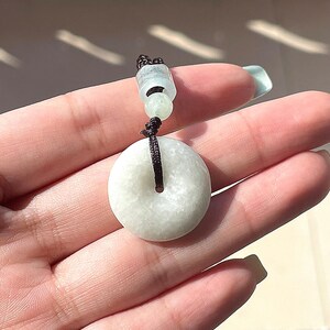 Jade Pendant Necklace Authentic Burmese Donut Jadeite Jade Pendant Necklace Grade A