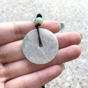 Jade Pendant Necklace Authentic Burmese Donut Jadeite Jade Pendant Necklace Grade A