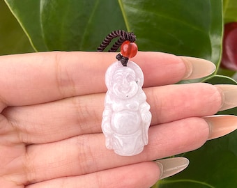 Aグレード天然苔雪翡翠仏像ペンダント No.172916 - Etsy 日本