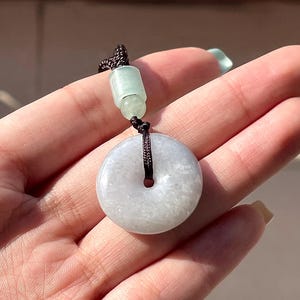 Jade Pendant Necklace Authentic Burmese Donut Jadeite Jade Pendant Necklace Grade A