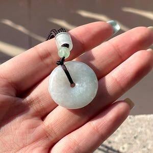 Jade Pendant Necklace Authentic Burmese Donut Jadeite Jade Pendant Necklace Grade A