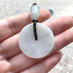 Jade Pendant Necklace Authentic Burmese Donut Jadeite Jade Pendant Necklace Grade A