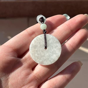 Jade Pendant Necklace Authentic Burmese Donut Jadeite Jade Pendant Necklace Grade A