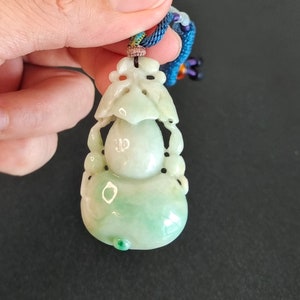 Certified Burmese Jadeite Jade Pendant Necklace Green Jade Pendant Grade A