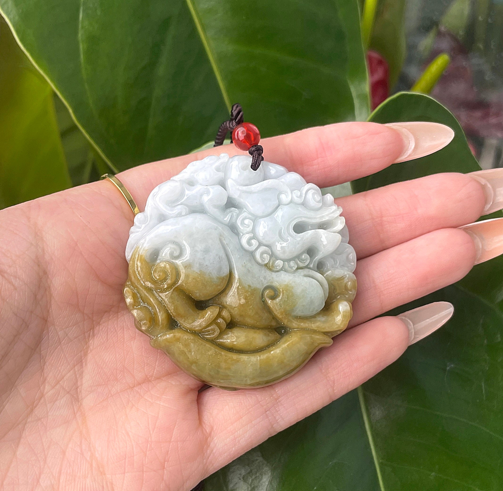 本物のビルマ産翡翠ペンダントネックレス（グレードA） - Etsy 日本