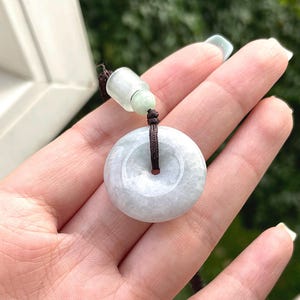 Jade Pendant Necklace Authentic Burmese Donut Jadeite Jade Pendant Necklace Grade A