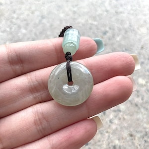 Jade Pendant Necklace Authentic Burmese Donut Jadeite Jade Pendant Necklace Grade A