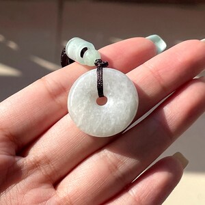 Jade Pendant Necklace Authentic Burmese Donut Jadeite Jade Pendant Necklace Grade A