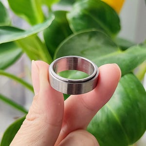 Spinner Ring Steel Ring Band Ring