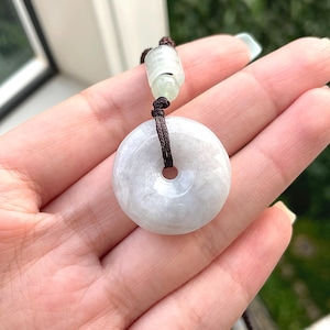 Jade Pendant Necklace Authentic Burmese Donut Jadeite Jade Pendant Necklace Grade A