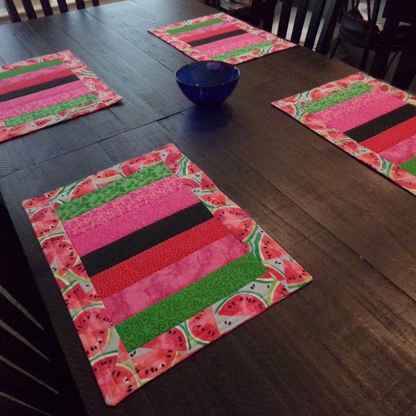 Watermelon Placemats Etsy