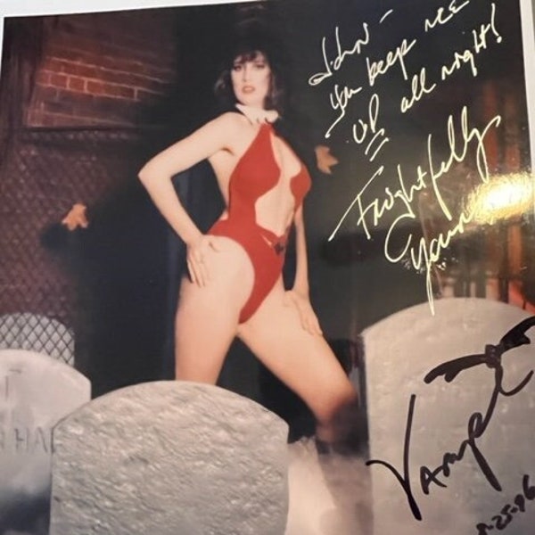 Horror Hostess Nightmarez Café - Vampi the Vegetarian Vampire Autographed Photo with COA