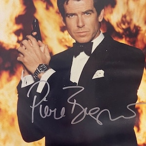 JB3 - James Bond Actor Pierce Brosnan as James Bond 007 Autographed Photo with COA.