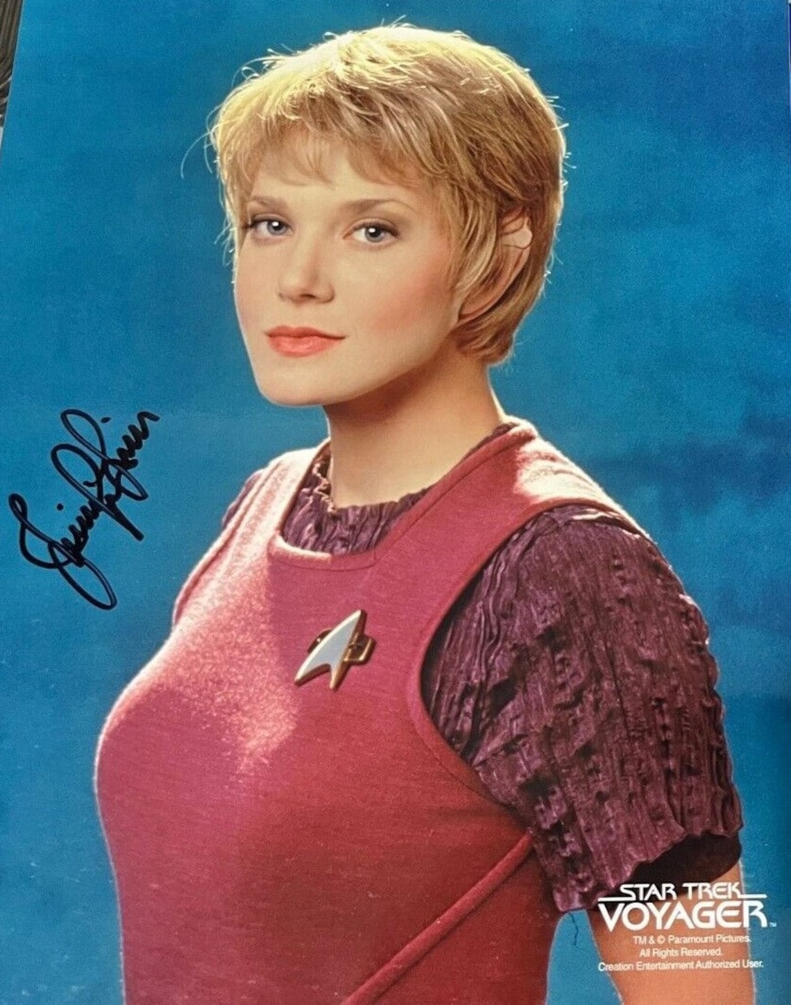Star Trek Actress Jennifer Lien Kess From Voyager Autographed Photo(07)