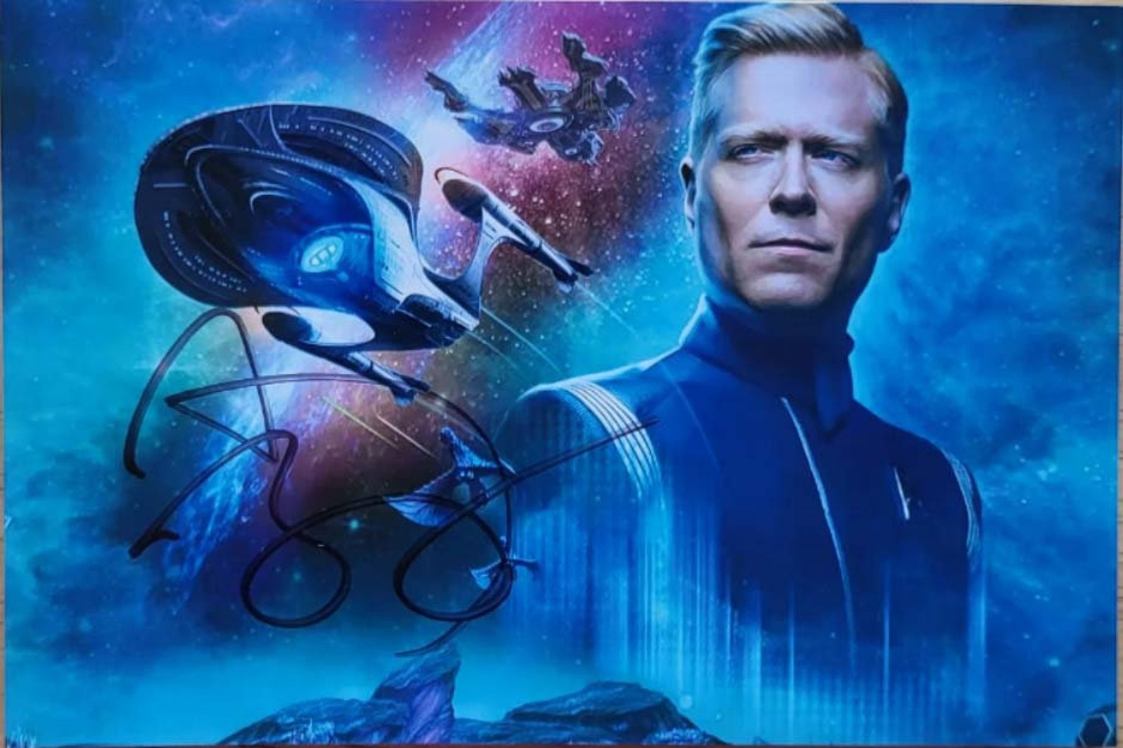 Paul Rapp Actor Star Trek Actor Anthony Rapp Autographed Photo as Lt. Commander Paul ...