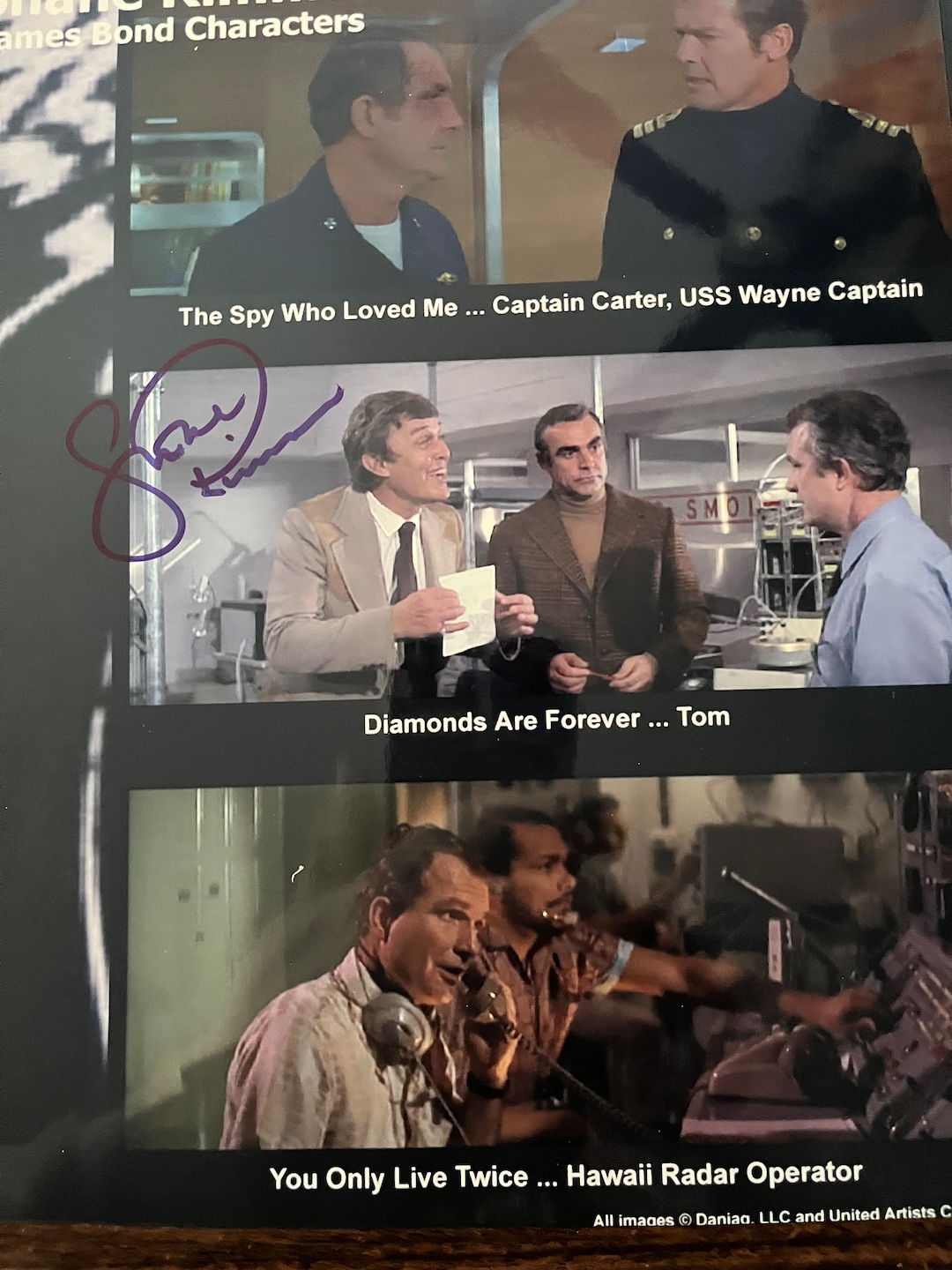 007 ジェームズ ・ボンド ロジャー・ムーア 直筆サイン  カード 007 ジェームズ ・ボンド ロジャー・ムーア 直筆サイン カード 007