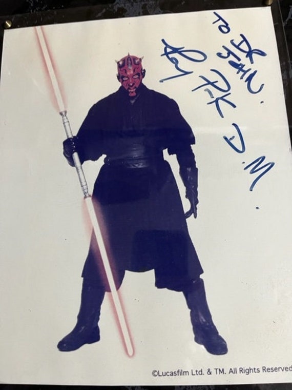 Star Wars Actor Ray Park - Darth Maul Autographed Photo From
