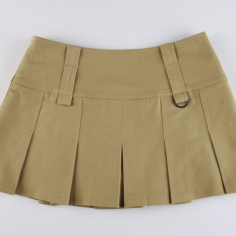 pleated cargo skirt