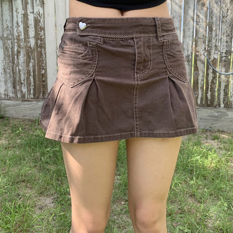 pleated cargo skirt