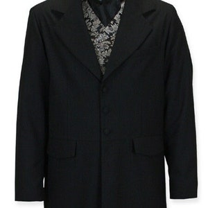 Mens black western frock coat discount