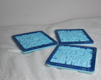 Zestaw podstawek/ Blue coasters set